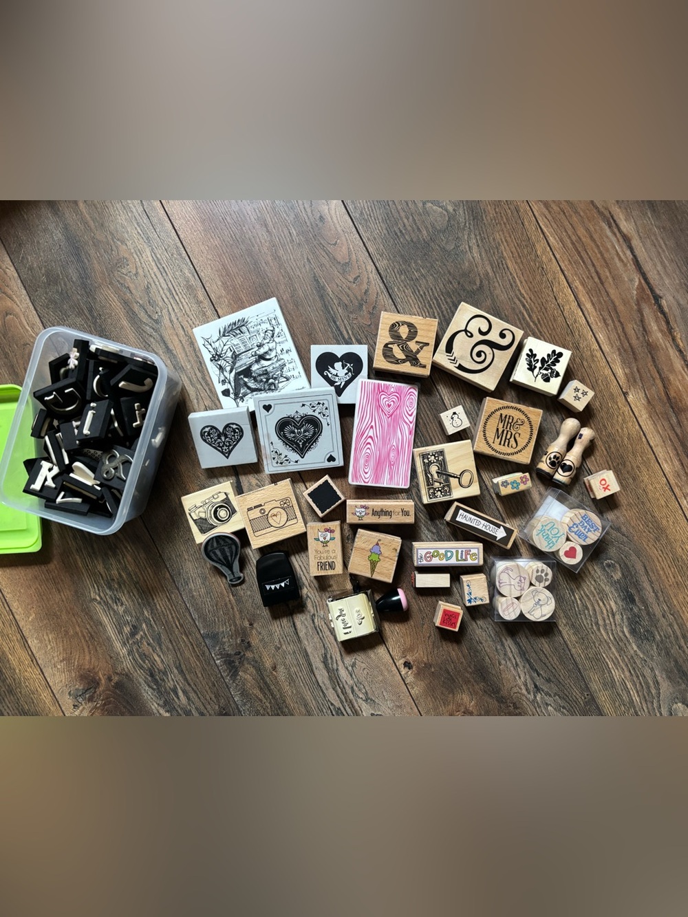 Lot of 30+ Wooden, Rubber and Foam Stamps - Picture 2 of 8